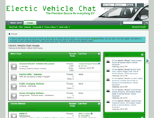 Tablet Screenshot of electricvehiclechat.com